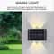 Outdoor LED Solar Wall Lamp Waterproof Upper And Lower Garden Lighting Fence Decoration Solar Lamp