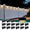 Solar Deck Light, Waterproof Outdoor Solar Power Garden Lamps, Railing, Stairs, Step, Fence, Yard, Patio Pathway