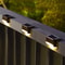 Solar Deck Light, Waterproof Outdoor Solar Power Garden Lamps, Railing, Stairs, Step, Fence, Yard, Patio Pathway