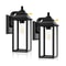 Outdoor Lights Fixture, Wall Sconce Porch Lights, Outdoor Wall Lantern for Exterior House, Garage, Patio Lights - Black