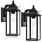 Outdoor Lights Fixture, Wall Sconce Porch Lights, Outdoor Wall Lantern for Exterior House, Garage, Patio Lights - Black