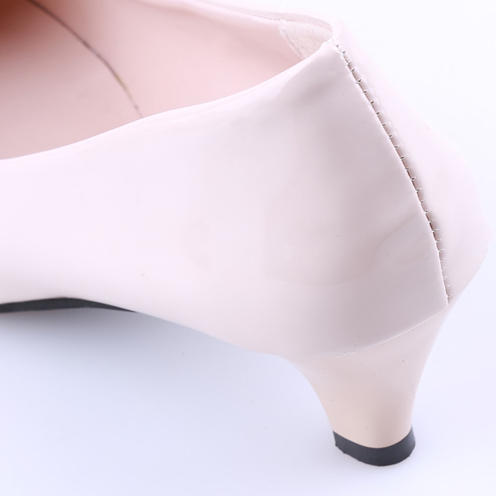 Shoes Ladies Pumps Medium Heel Nude Sexy High Heels, Wedding Shoes Women, Office Work White Pumps Party Shoes