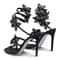 Sexy Crystal Flower Thin High Heels Narrow Band Women Sandals Ankle Strap Street Style Pole Dancing 2