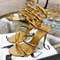 Summer Street Style Women Sandals Ankle Strap Open Toe Narrow Band Thin High Heels Sexy Banquet Sho 0