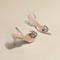 Spring And Autumn Fashion Sexy Banquet Comfortable Crystal Transparent Pointed Toe Women High Heels 2