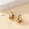 Gold Silver Color Knot Stud Earring For Women Shiny Trendy Earrings Cute Daily Wear Jewellery Fashi 1