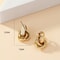 Gold Silver Color Knot Stud Earring For Women Shiny Trendy Earrings Cute Daily Wear Jewellery Fashi 1