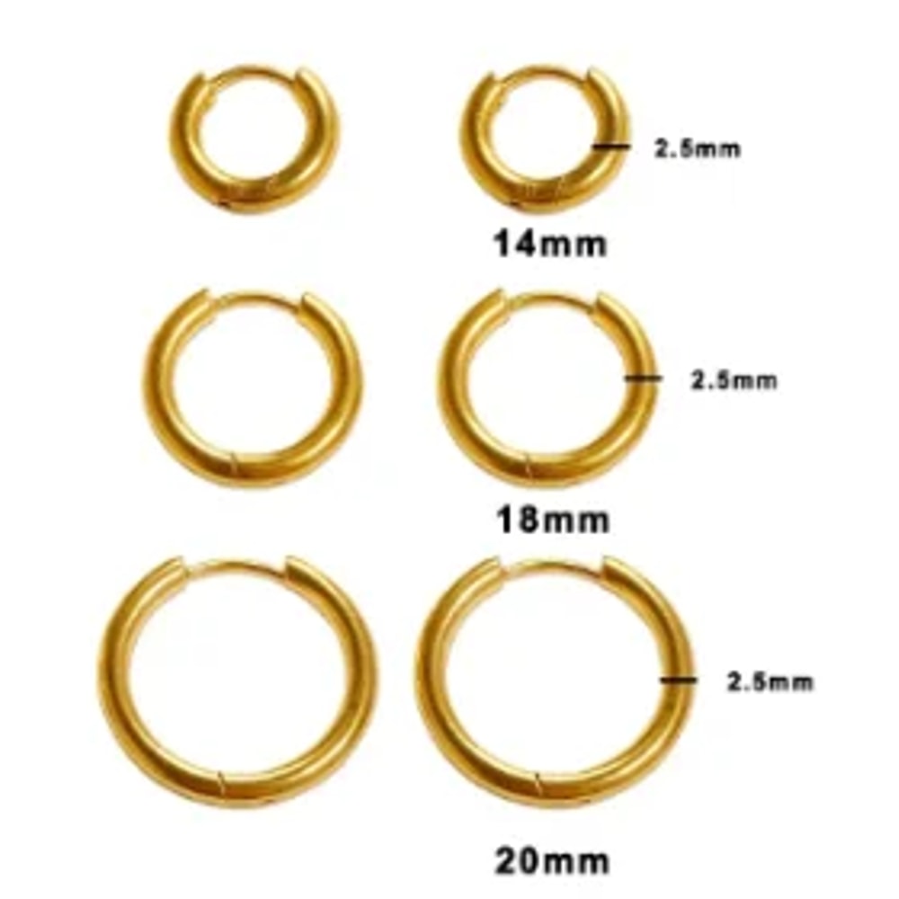 Luxury Shiny Zircon Hoop Earrings For Women Trendy Golden Stainless Steel Earrings Geometric Circle 4