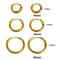 Luxury Shiny Zircon Hoop Earrings For Women Trendy Golden Stainless Steel Earrings Geometric Circle 4