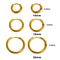 Luxury Shiny Zircon Hoop Earrings For Women Trendy Golden Stainless Steel Earrings Geometric Circle 4