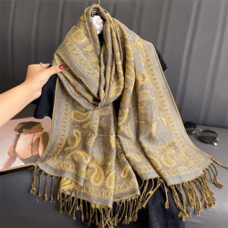 luxury cashmere pashmina shawl, soft, cozy winter scarf for women
