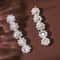 Women Fashion Trend Pearl Petal Ball Earrings For Outdoor Travel Carnival Banquet And Holiday Dress 4