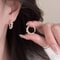 Imitation Pearl Circle Earring Small Round Hoop Earrings For Women Exquisite Texture Earrings Jewel 2