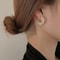 Imitation Pearl Circle Earring Small Round Hoop Earrings For Women Exquisite Texture Earrings Jewel 4