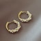 Imitation Pearl Circle Earring Small Round Hoop Earrings For Women Exquisite Texture Earrings Jewel 5