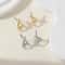 Trendy Gold Color Cross Stud Earrings For Women Simple Minimalist Fashion Jewellery Dainty Party Gi
