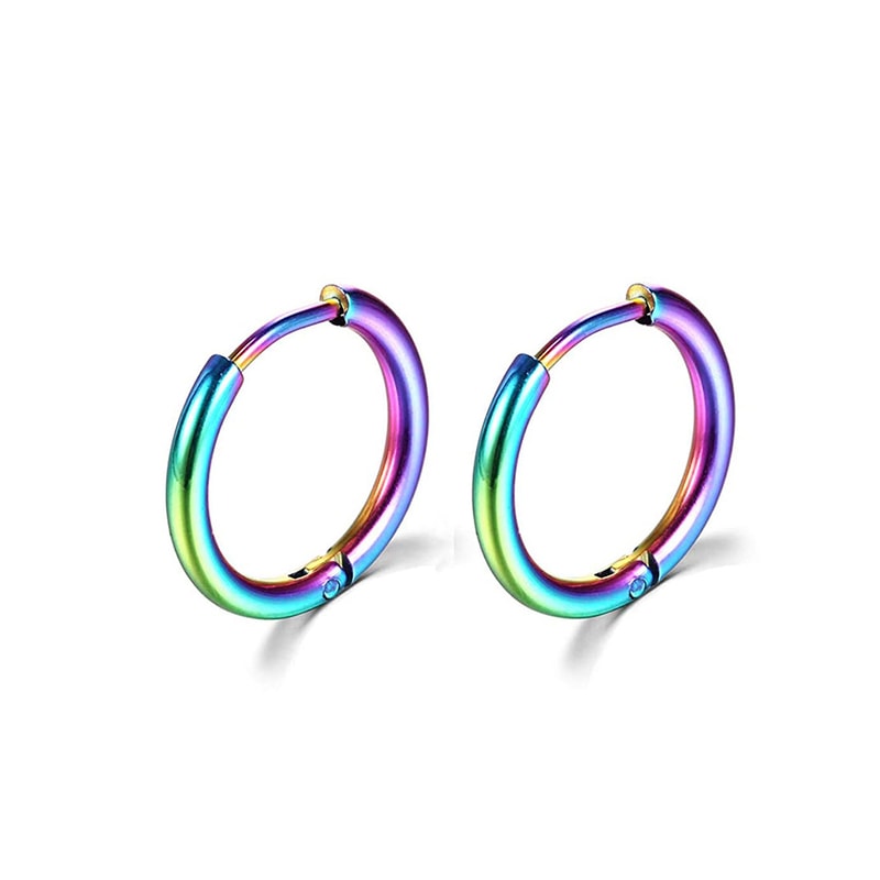 Stainless Steel Hoop Earrings For Women And Men Gold Color Small Earrings For Girls Durable Jewelle 5