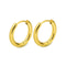 Stainless Steel Hoop Earrings For Women And Men Gold Color Small Earrings For Girls Durable Jewelle 4