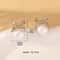 Womens Silver Needle Bow Earrings Studded With Diamond Pearl Highend Fashionable And Refreshing Des 1