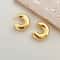 Vintage Drop Earrings For Women Gold Plated Stainless Steel Thick Teardrop Earring Statement Weddin 0