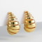 Vintage Drop Earrings For Women Gold Plated Stainless Steel Thick Teardrop Earring Statement Weddin 5