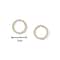 Simple Gold Color Crystal Stud Earrings Silver Needle Small Circle Earrings For Women Fashion Jewel 3