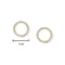 Simple Gold Color Crystal Stud Earrings Silver Needle Small Circle Earrings For Women Fashion Jewel 3