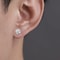 Crystal Strong Magnetic Ear Stud Clip Earrings For Men Women Punk Round Zircon Magnet Earrings Non 0