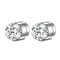 Crystal Strong Magnetic Ear Stud Clip Earrings For Men Women Punk Round Zircon Magnet Earrings Non 3