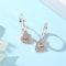 Sterling Silver Earrings Stud Hoop Crystal Earrings For Women Rose Gold Crown Heart Infinity Bee Ea 2