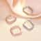 Fashion Sterling Silver Zircon Circle Hoop Earrings For Women Luxury Crystal Jewellery Wedding Par 2