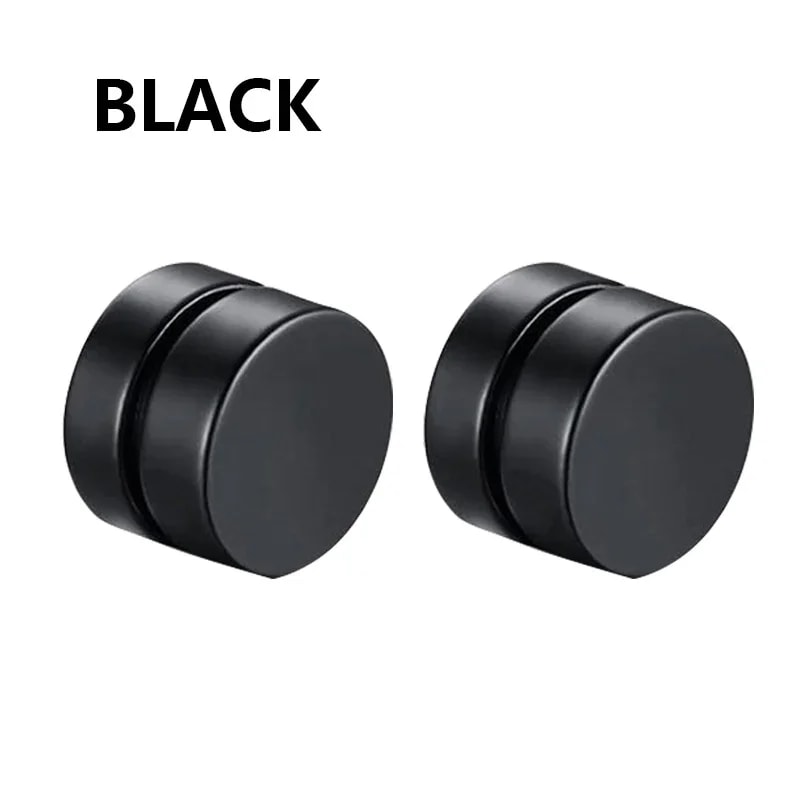 Crystal Magnetic NoPierce Stainless Steel Stud Earrings For Men Punk Zircon Magnet Earrings NonPier 8