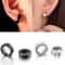 Fashion Ear Clip Non Piercing Earrings For Men Circle Round Earring Punk Rock Style Jewellery Gift 3