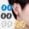 Fashion Ear Clip Non Piercing Earrings For Men Circle Round Earring Punk Rock Style Jewellery Gift 4