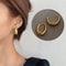 Fashion Metal Drop Earrings For Women Vintage Hoop Earring Trend Classic Party Wedding Pendant Jewe 4