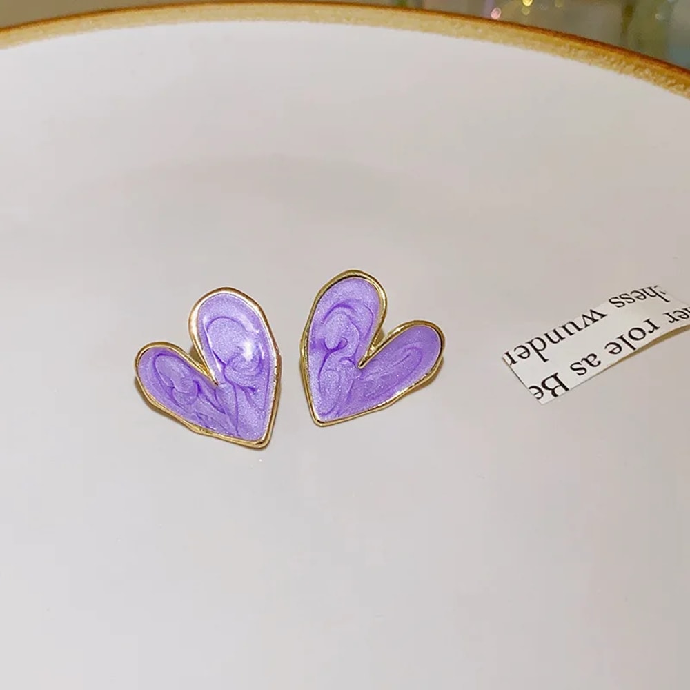 Fashion Love Heart Pearl Earrings For Women Sweet Elegant Drop Earrings Trend Jewellery Accessories 5