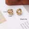 Tiny Metal Stud Earrings For Women Gold Color Twist Round Earrings Small Unusual Earrings Fashion J 1