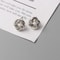 Tiny Metal Stud Earrings For Women Gold Color Twist Round Earrings Small Unusual Earrings Fashion J 3