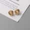Tiny Metal Stud Earrings For Women Gold Color Twist Round Earrings Small Unusual Earrings Fashion J 4