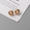 Tiny Metal Stud Earrings For Women Gold Color Twist Round Earrings Small Unusual Earrings Fashion J 4