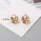 Tiny Metal Stud Earrings For Women Gold Color Twist Round Earrings Small Unusual Earrings Fashion J 5