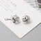 Tiny Metal Stud Earrings For Women Gold Color Twist Round Earrings Small Unusual Earrings Fashion J 6