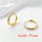 Stainless Steel Minimal Crystal Zircon Hoop Earrings Small Cartilage Piercing Gold And Silver Color 4