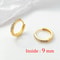 Stainless Steel Minimal Crystal Zircon Hoop Earrings Small Cartilage Piercing Gold And Silver Color 4