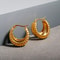 Hoop Earrings For Women Trendy Golden Stainless Steel Elegant Jewellery For Women New Fashion Earri 1