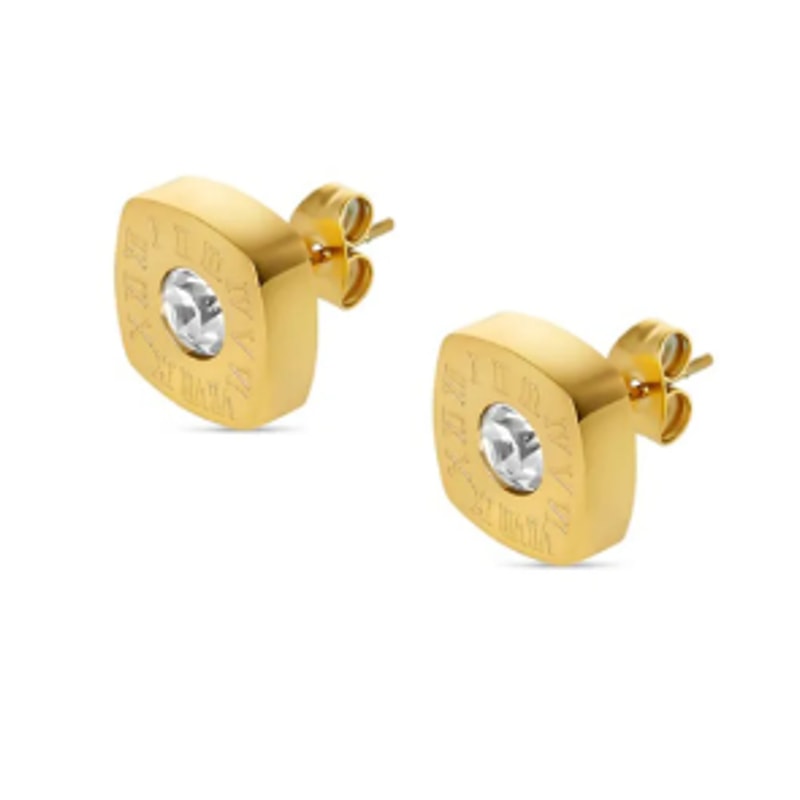 Hoop Earrings For Women Trendy Golden Stainless Steel Elegant Jewellery For Women New Fashion Earri 3