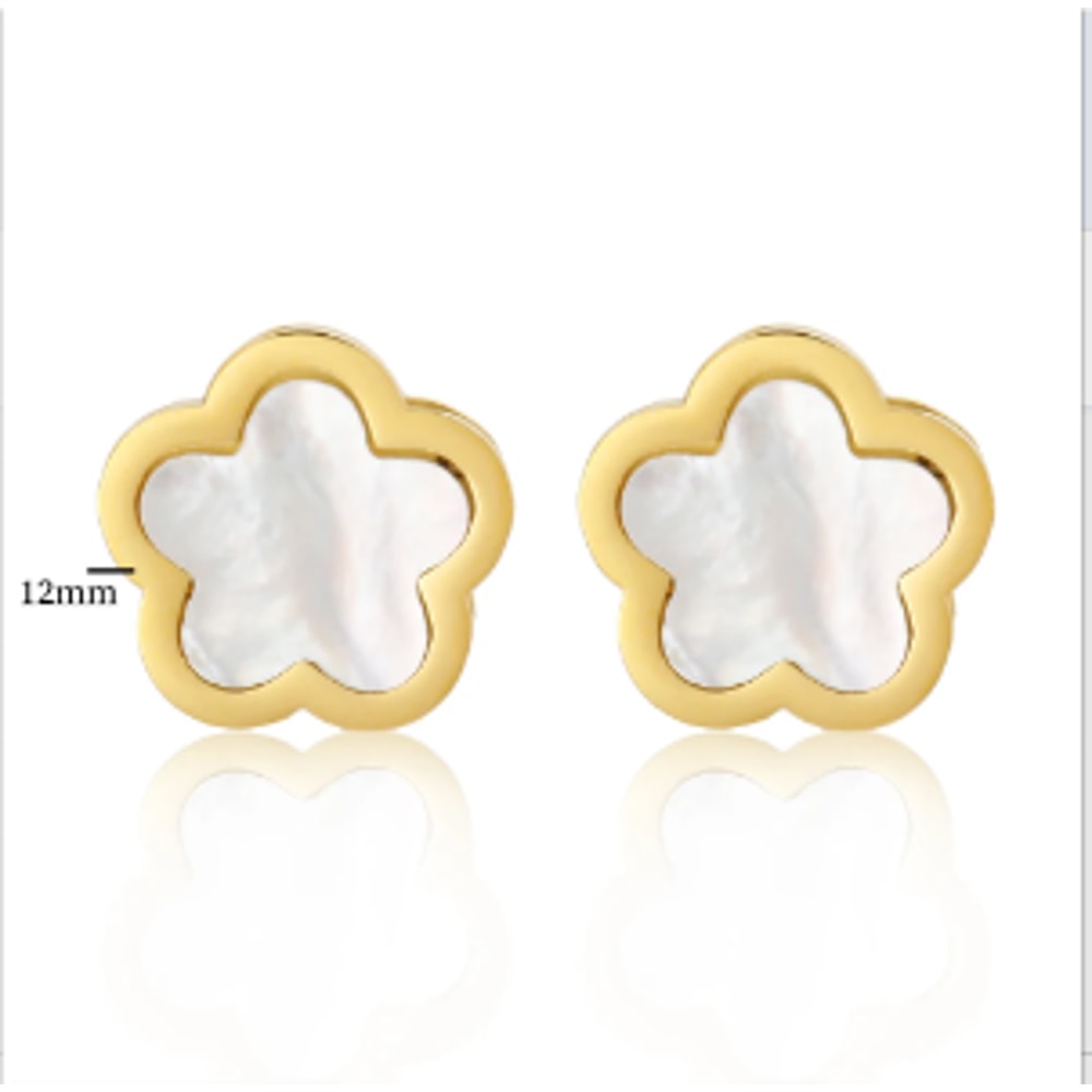 Hoop Earrings For Women Trendy Golden Stainless Steel Elegant Jewellery For Women New Fashion Earri 4