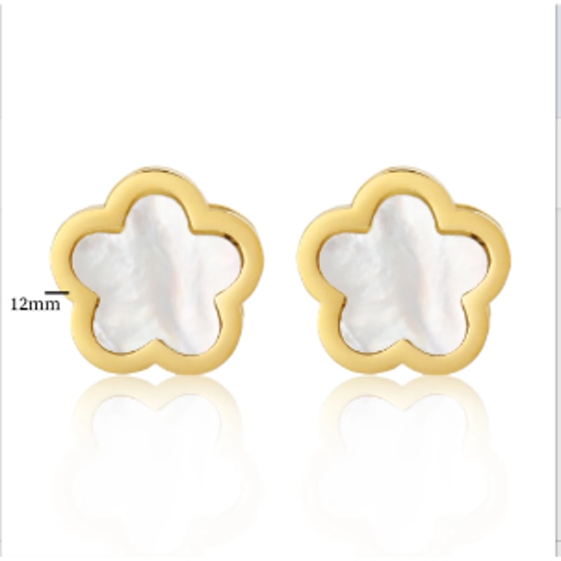 Hoop Earrings For Women Trendy Golden Stainless Steel Elegant Jewellery For Women New Fashion Earri 4