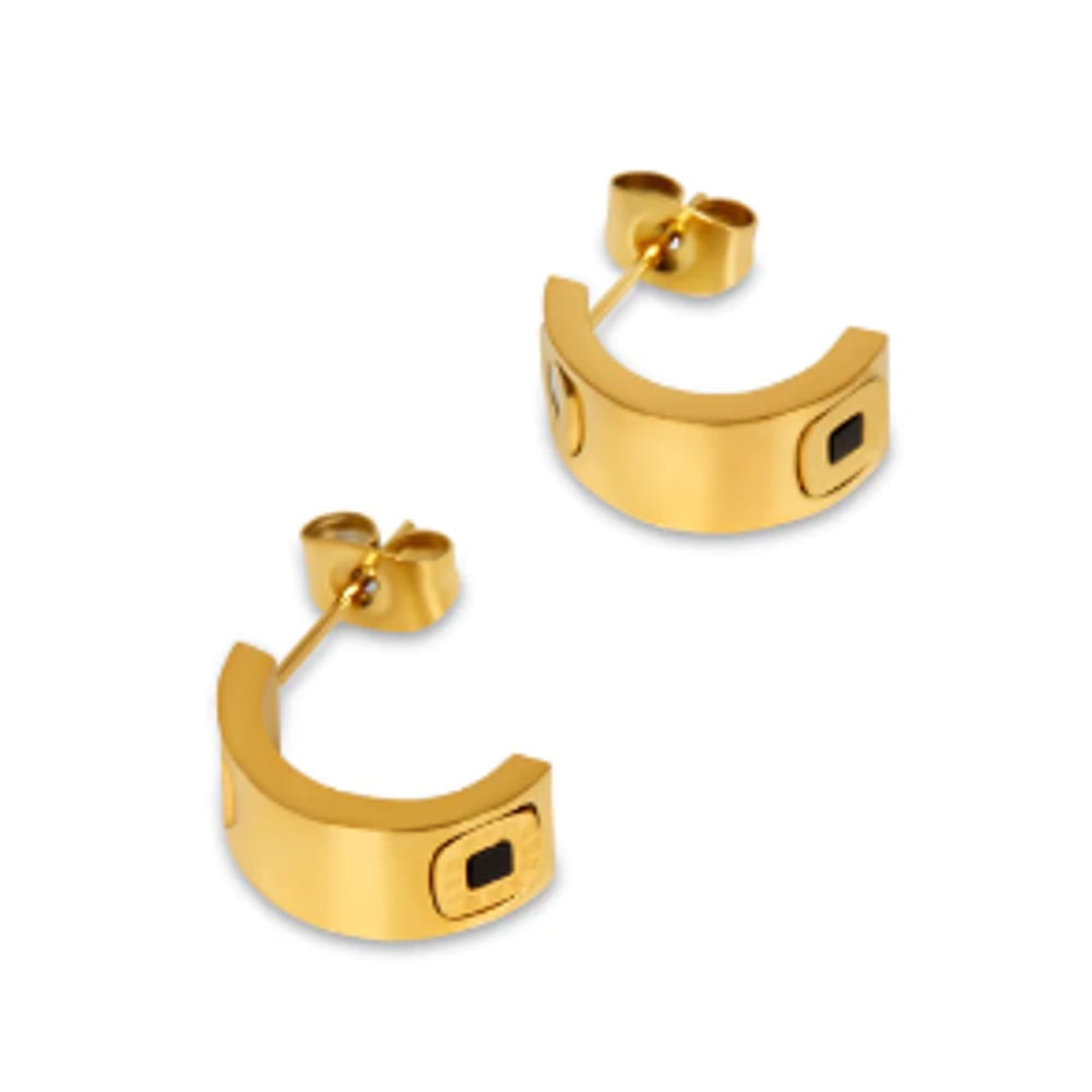 Hoop Earrings For Women Trendy Golden Stainless Steel Elegant Jewellery For Women New Fashion Earri 5