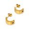 Hoop Earrings For Women Trendy Golden Stainless Steel Elegant Jewellery For Women New Fashion Earri 5
